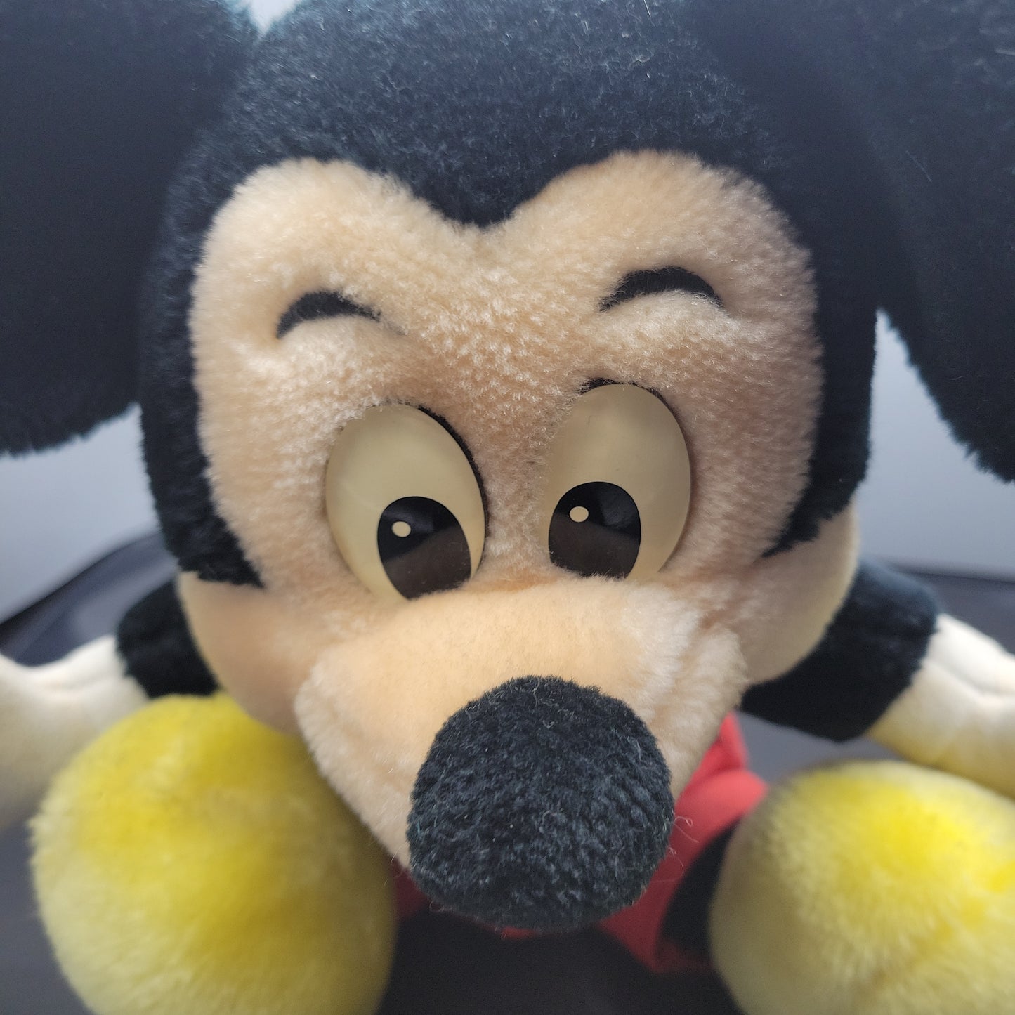 Vintage Disneyland Walt Disney 10" Sitting Mickey Mouse Plush Stuffed Animal Toy
