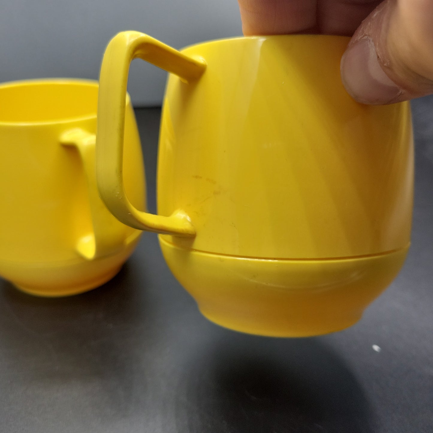 Dinex Insulated Cup Vintage Thermos Ware Mug Yellow Camping Usa King Seeley Mcm