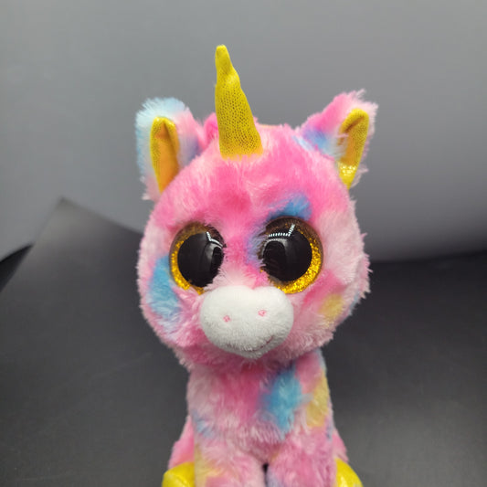 Ty Silk Beanie Boo - Fantasia The Unicorn Cute Plush Soft 6" Tall Toy