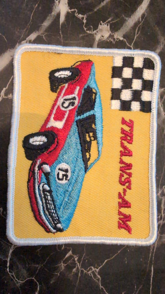 Vintage Trans-Am Racing Car Sew on Embroidered Patch Trans am TransAm Pontiac