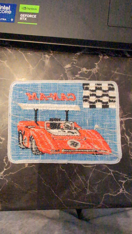 Vintage Can-Am Racing Car Embroidered Patch