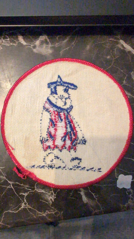 Vintage Fred Flintstone Embroidered Patch