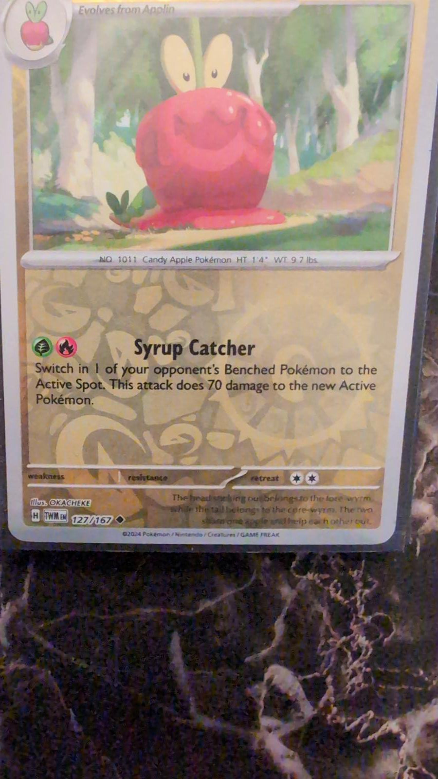 127/167 DIPPLIN REVERSE HOLO TWILIGHT MASQUERADE POKEMON CARD