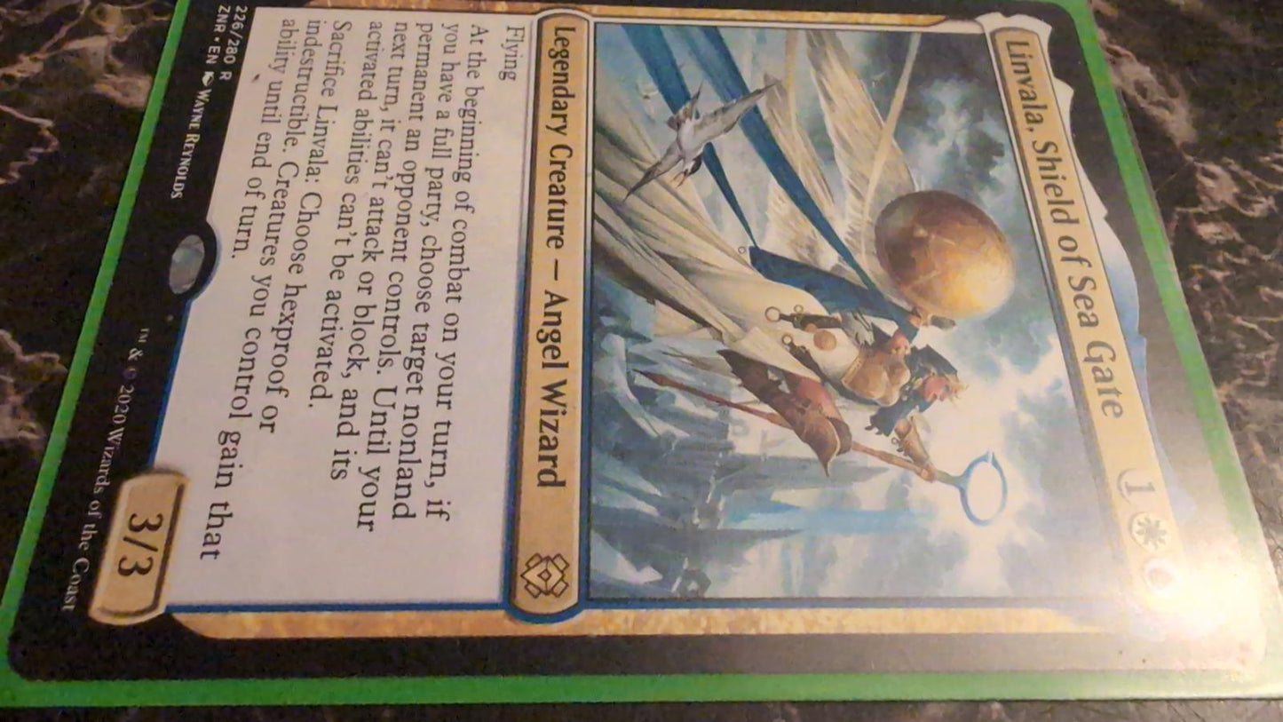 Linvala, Shield of Sea Gate #226 Zendikar Rising Magic The Gathering Card mtgx1
