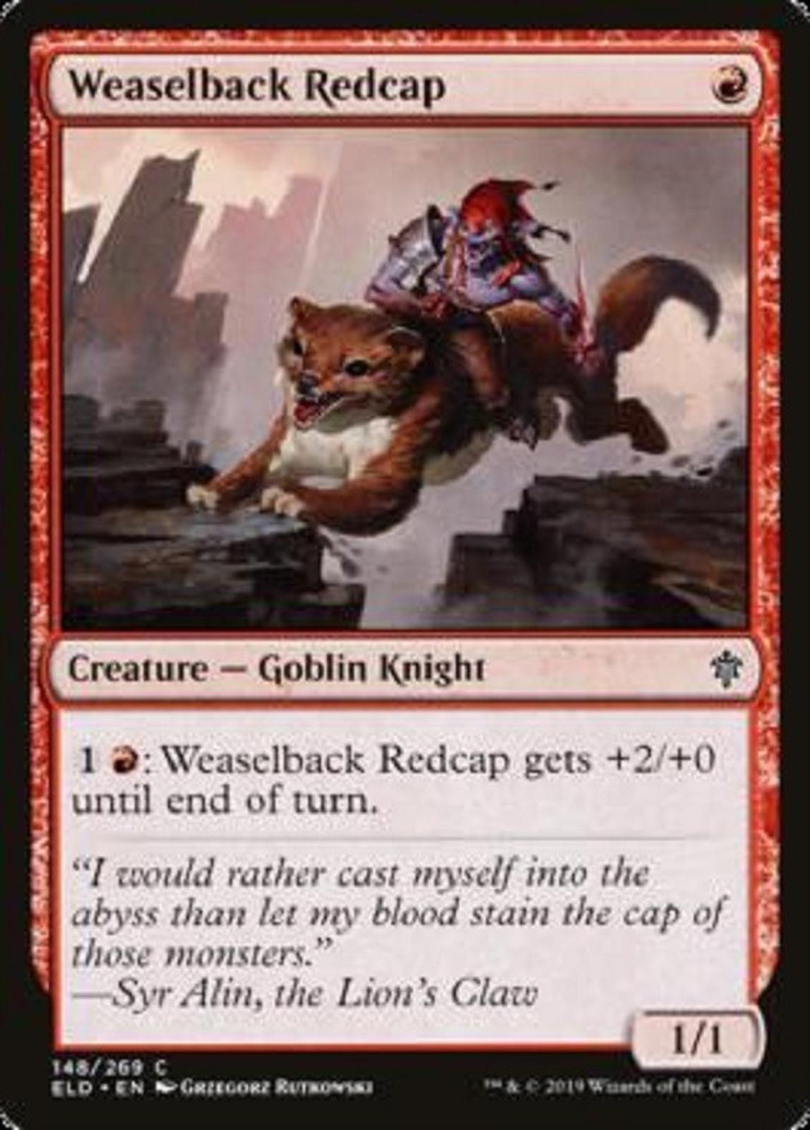 MTG 4x x4 Weaselback Redcap Throne of Eldraine Magic the Gathering cards