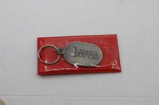 Vintage Montreal Canadiens Molson Export Keychain NHL Hockey w/ Red Sleeve