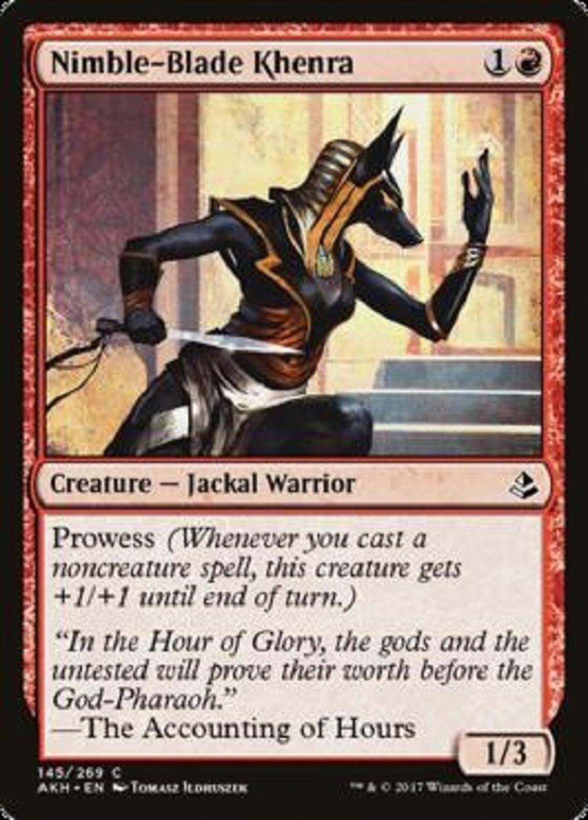MTG 4x x4 Nimble-Blade Khenra Amonkhet Magic the Gathering cards