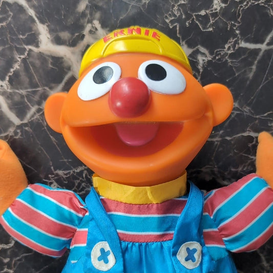 VINTAGE 1995 TYCO Sesame Street TUMBLING ERNIE 12" Plush STUFFED ANIMAL TOY