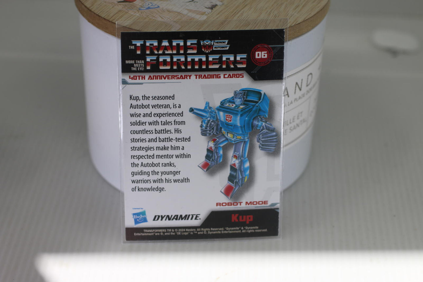 Transformers 40th Anniversary Kup Trading Card
