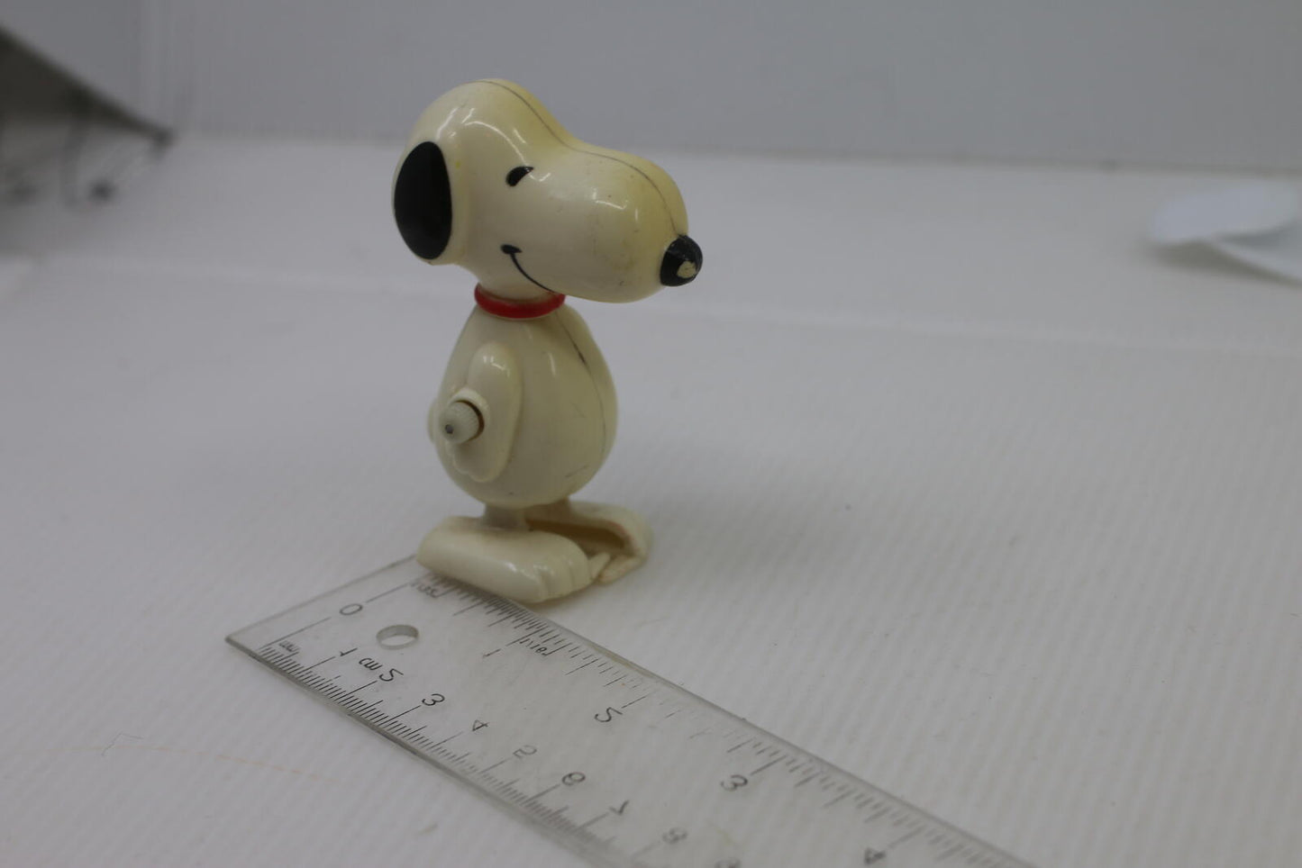 Vintage Snoopy Wind-Up Toy Figure Peanuts Collectible Cute Dog 3" 1966
