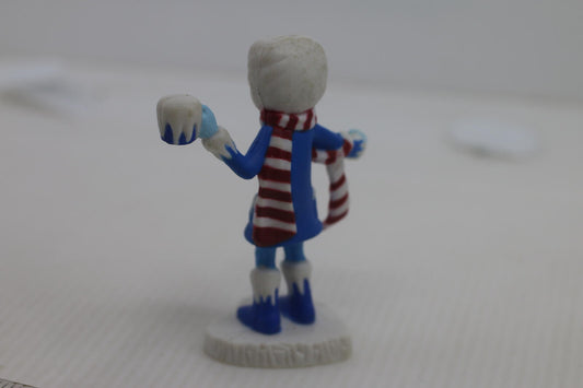 Vintage Care Bears Professor Cold Heart PVC Figure 1984 Miniature Mini
