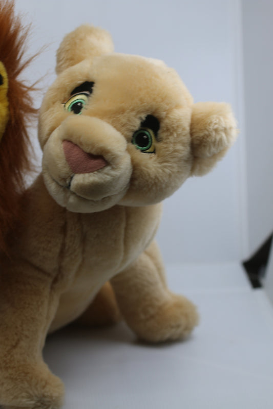 Lot of 2 plush The lion king bootleg Simba toys 13"