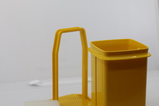 Vintage Green Tupperware Pick-A-Deli Pickle Keeper Container Drainer #1330-2