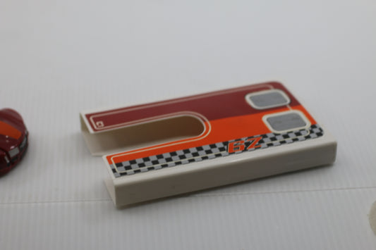 2010 Hot Wheels RC Stealth Rides Z9 Mattel Red Orange Racing Car