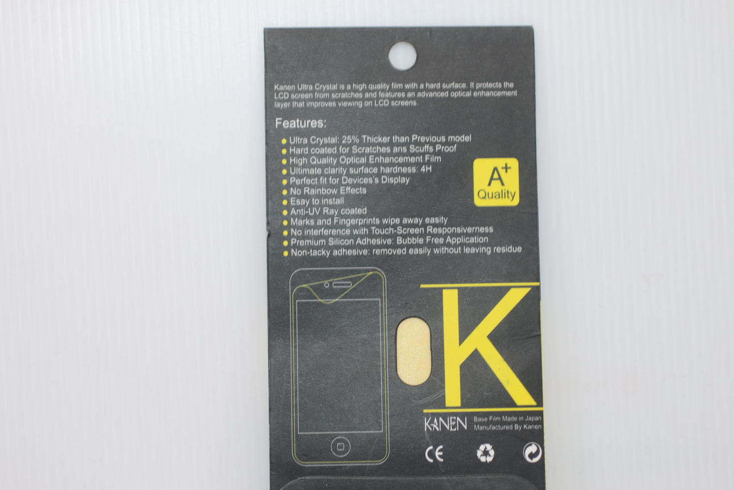 Kanen Screen Protector 4G – Professional Ultra Crystal Film – A+ – New Sealed