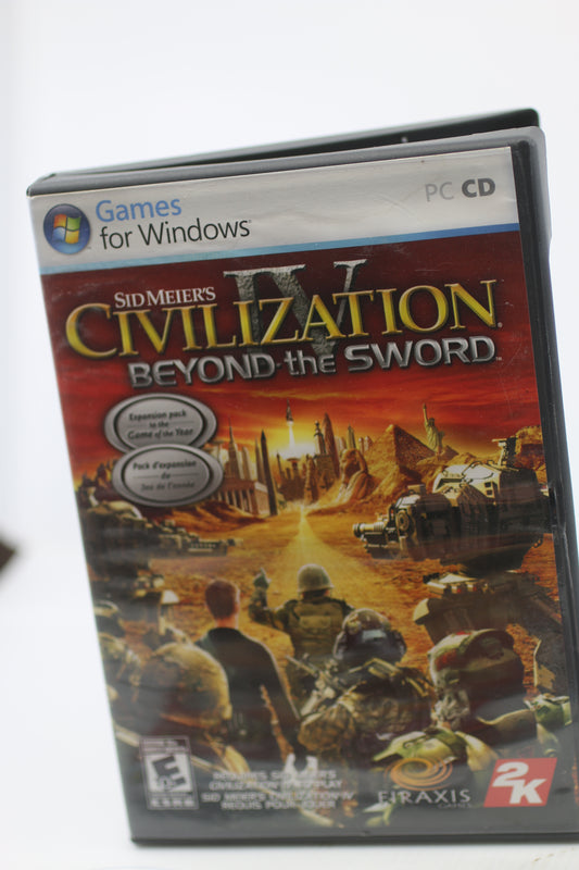 Sid Meiers Civilization IV Beyond the Sword PC Video Game French & english
