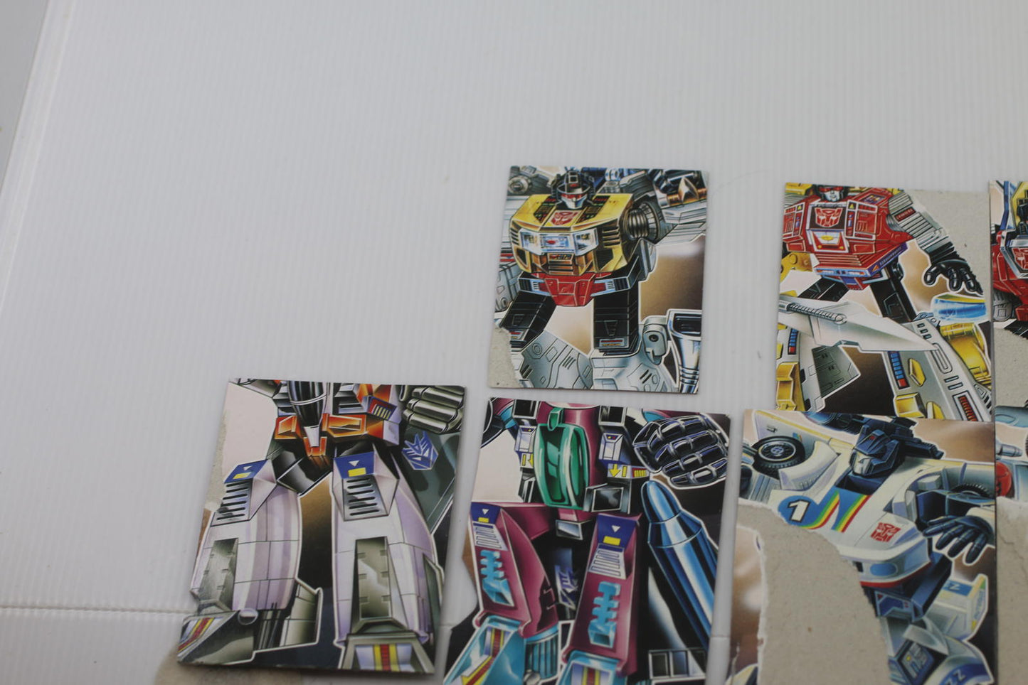 Transformers G2 Character Cards Set - Grimlock, Snarl, Slag, Sideswipe, Starscre