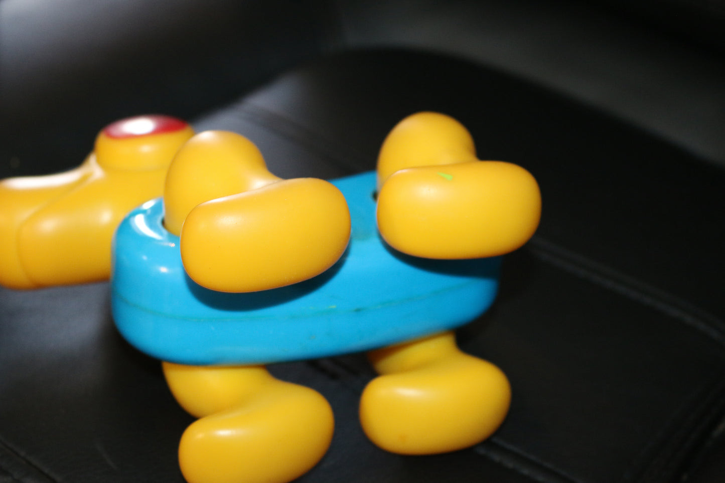 🎀 Ancien Jouet Pouet Pouet Chien Ledra Castor BB toy dog figure Vtg