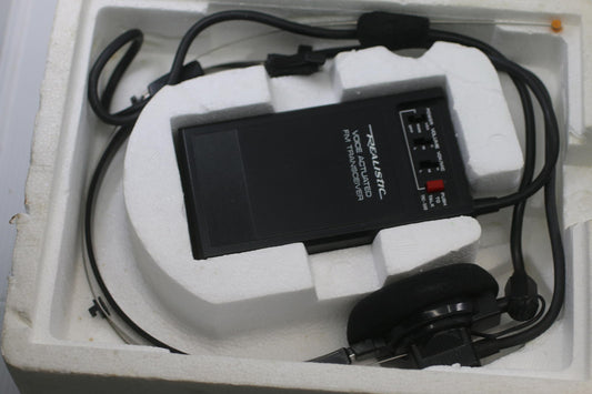 Vintage Realistic TRC-500 Voice Actuated FM Transceiver w/ Headset & Manual