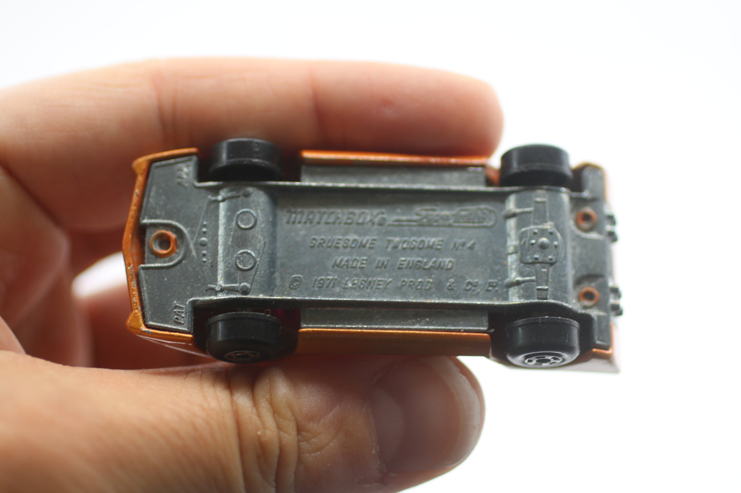 Vintage 1971 Matchbox Superfast No 4 Gruesome Twosome 1:64 Diecast Lesney