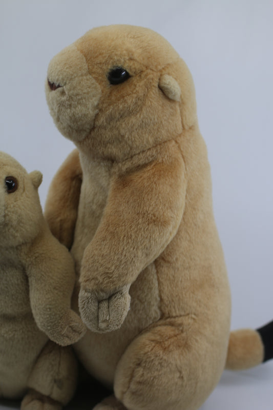 Lot of 2 Wild Republic Cuddlekins Prariedog 12 inch plush stuffed animal