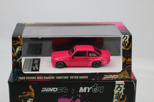 INNO64 - 1/64 Resin Ford Escort MKII Pandem *Emotion* Retro Havoc New