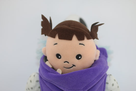 Disney Store Monster Boo Doll Plush Toy Monsters Inc Purple Costume Pixar 12"