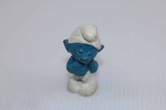 Smurfs toy figure Peyo Schleich Bully Germany 1978 vtg 20082 Bashful shy RARE