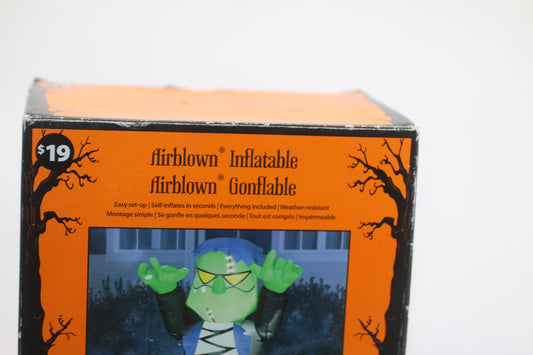 lights up! 4 ft tall airblown frankenstein intertek 63878 Vintage in box