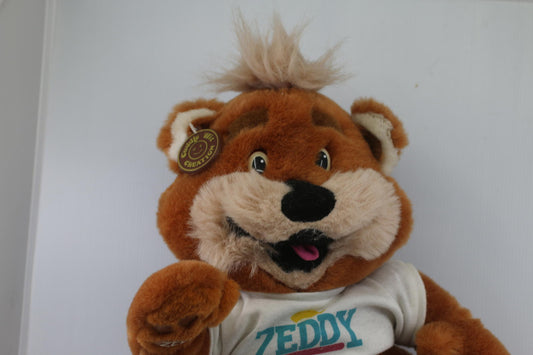 Zellers Store Mascot Zeddy Bear Plush 13" Cuddle 1989 RARE