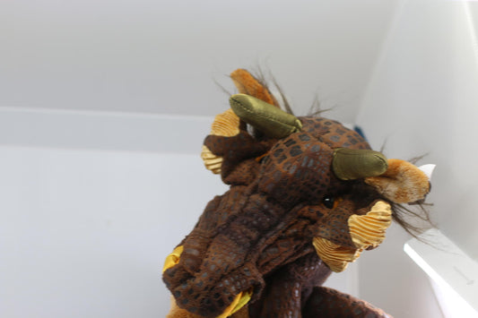 19” Folkmanis Earth Dragon Magical Full Body Puppet Large Brown