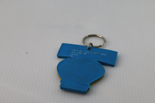 Vintage Warner Brothers Looney Tunes Tweety Bird Keychain 1995 Bag Charm 2.5”