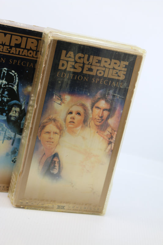 Star Wars Trilogy VHS Gold Special Edition La guerre des étoiles FRANCAIS