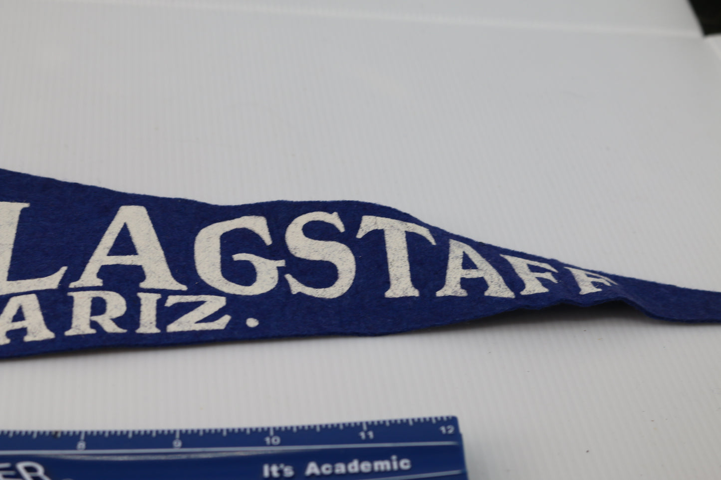 Vintage 1950's Small Pennant 16" FLAGSTAFF Arizona American Indian Chief