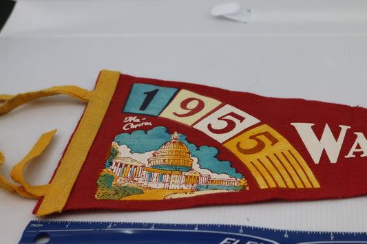 Vintage Pennant WASHINGTON D.C. The capitole ⭐ 1955 16” Felt