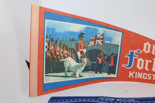 Vintage pennant felt Canada Souvenir Old Fort Henry Kingston
