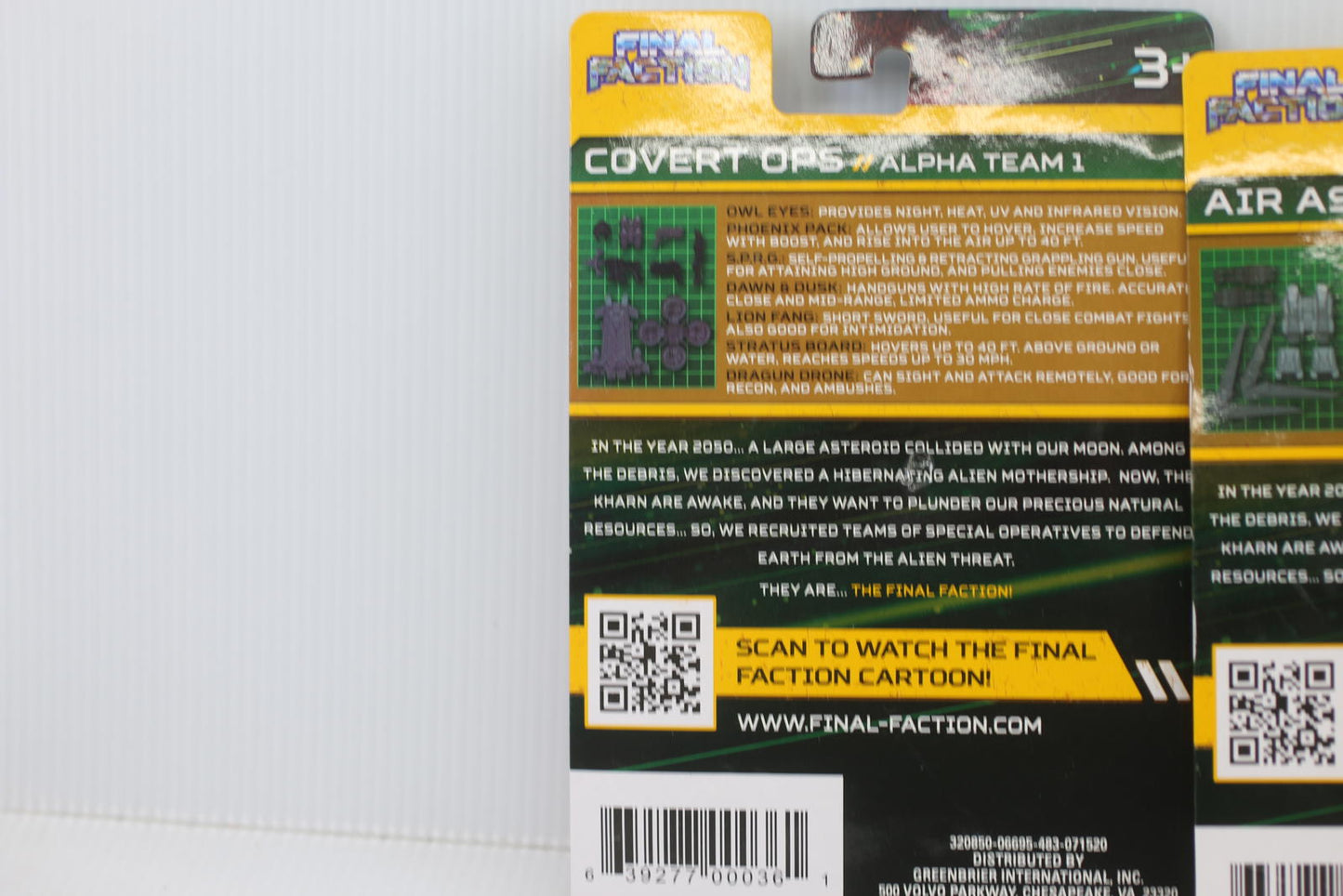 Final Faction Alpha Team 1 Mech Weapons Pack Set - Covert Ops, Air Assault, and