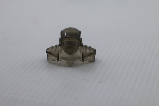 Vintage transparent helmet Driver car with clip for figure toy accessory??