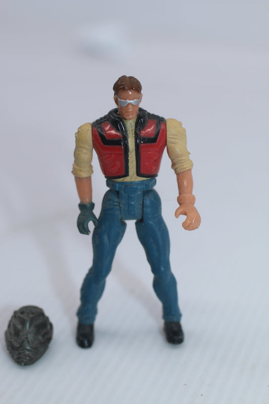 Vintage 1996 Hasbro Kenner Vor-Tech RICK RHODES Action Figure Vortech Mini 3"