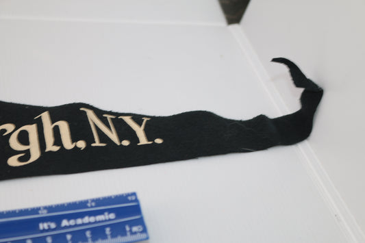 Vintage pennant felt Canada Souvenir Plattsburgh. N.Y. Indian logo chief