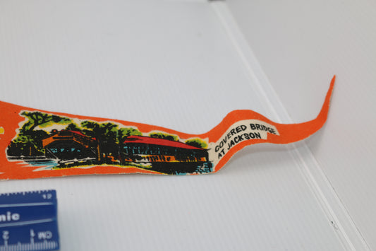 Vintage pennant felt Canada Souvenir wildcat mt. gondolas New Hampshire