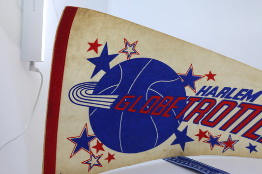 Vintage Harlem Globetrotters Souvenir Felt Pennant Goofy Basketball Sports Fun