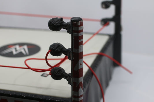 WWE Raw Mattel Figure 2010 Wrestling Ring W/ Spring Loaded Mat 12x12Square WWF