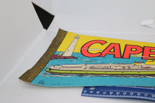 Vintage pennant felt souvenir Cape May-Lewes ferry Impko No.2888900
