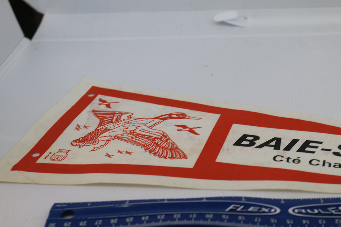 Vintage Souvenir Felt Pennant Baie-St-Paul Cté CHarlevoix QUébec