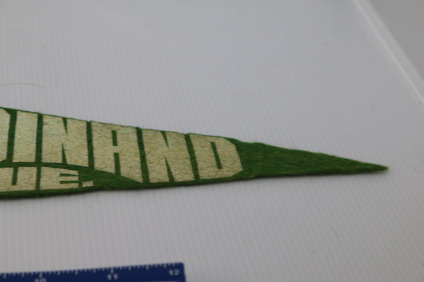 Vintage Souvenir Felt Pennant Canada St-Ferdinand Québec Green