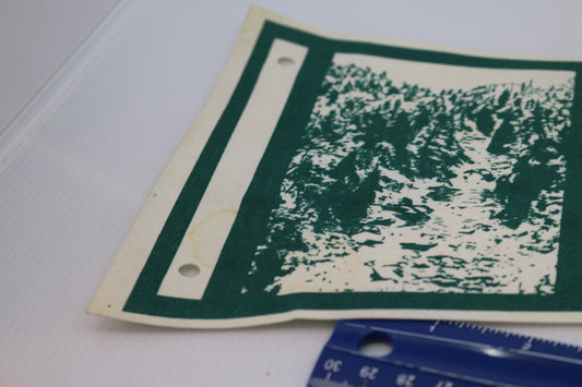 Vintage Souvenir Felt Pennant Canada La gorge de Coaticook