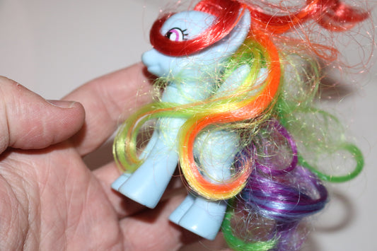 My Little Pony G4 Cutie Mark Magic Ribbon Hair Rainbow Dash Brushable Figure Toy