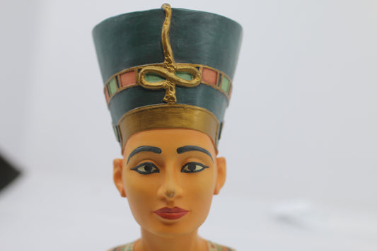 Myths & Legends The Egyptian Collection Queen Nefertiti Bust Hand Painted by W.U