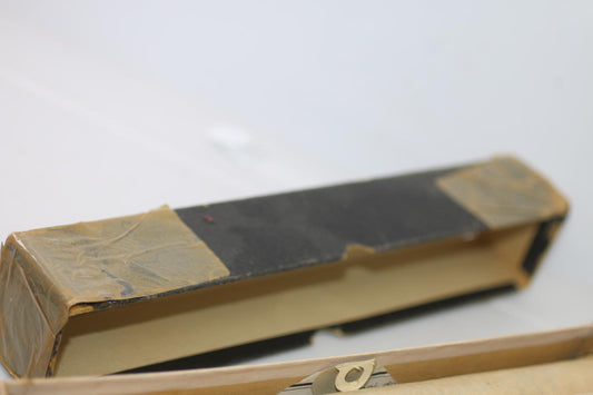 Vintage Player Piano Roll Unknown Title w Original Box – Newspaper Repair